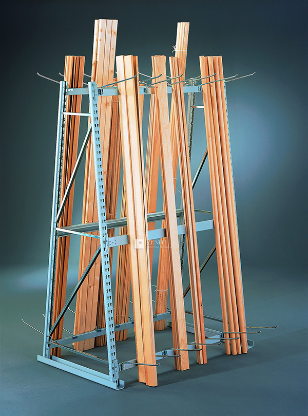 Idomelemtároló kétoldalas alapmező META MINI-RACK 76688 típus 2500x1400x800 mm festett