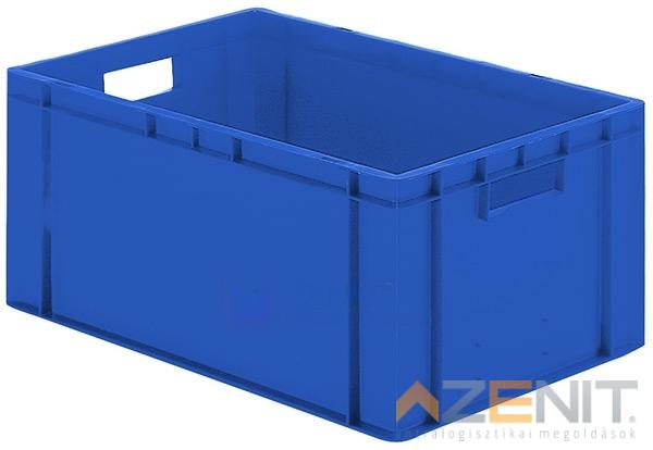 Műanyag szállítóláda 600×400×270 mm kék színben