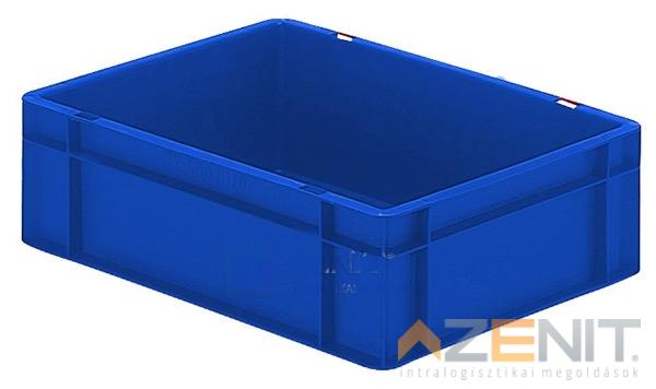 Műanyag szállítóláda 400×300×120 mm kék színben